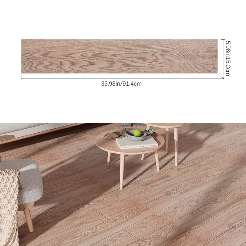 36PCS Self-Adhesive PVC Vinyl Wood Planks – Peel & Stick Waterproof Flooring