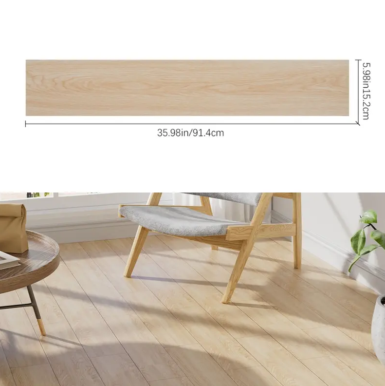 36PCS Self-Adhesive PVC Vinyl Wood Planks – Peel & Stick Waterproof Flooring