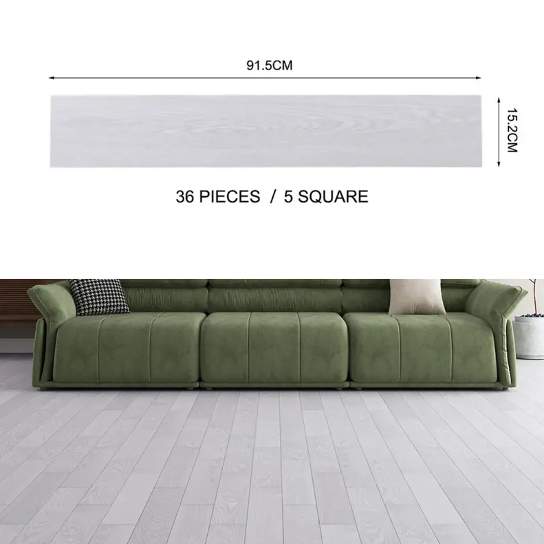 36PCS Self-Adhesive PVC Vinyl Wood Planks – Peel & Stick Waterproof Flooring