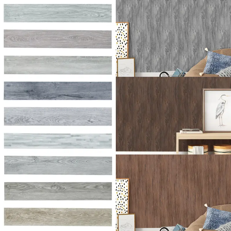36PCS Self-Adhesive PVC Vinyl Wood Planks – Peel & Stick Waterproof Flooring