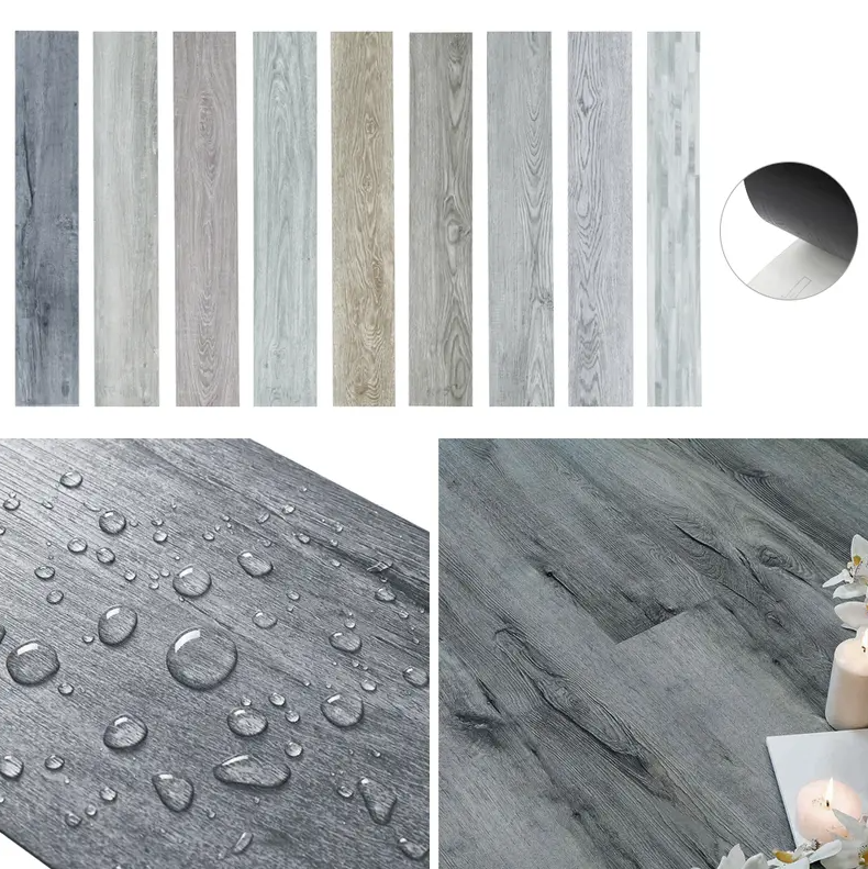 36PCS Self-Adhesive PVC Vinyl Wood Planks – Peel & Stick Waterproof Flooring